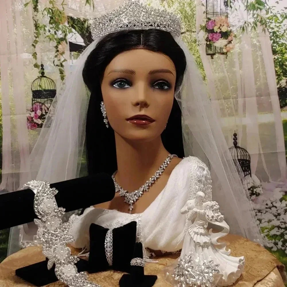 8pc. Unique One-Of-A-Kind Tiara Bridal Package with everything you need